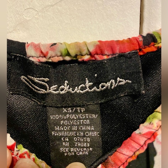 Floral, one shoulder dress from Seductions - Picture 3 of 5